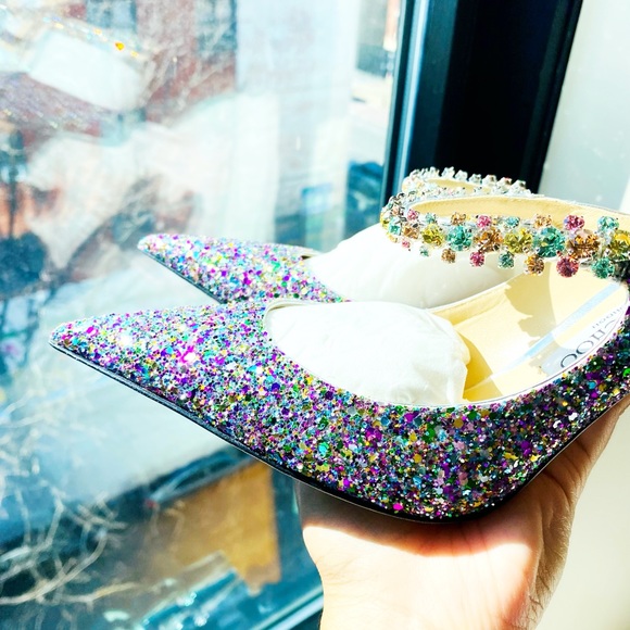 NWT - Jimmy Choo - BING 100 in Confetti - Size 40 - Picture 12 of 12